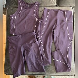 Old Navy Purple Matching Athletic Set